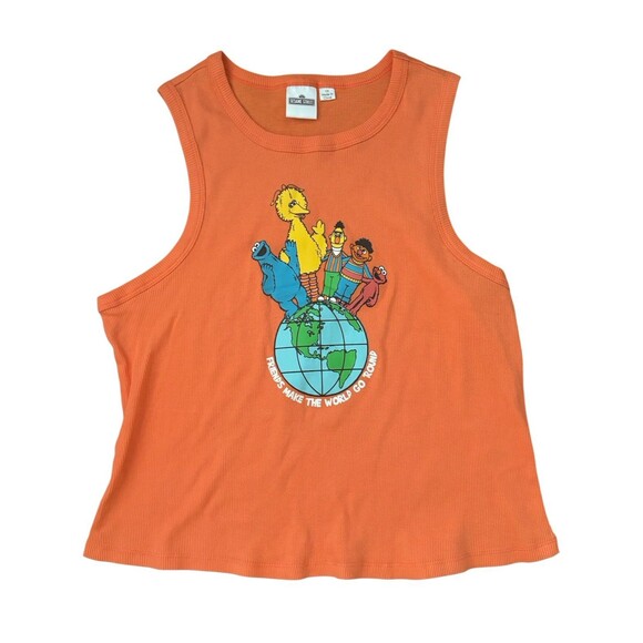 Sesame Street Women’s Orange Tank Top Size 1X - Picture 1 of 4